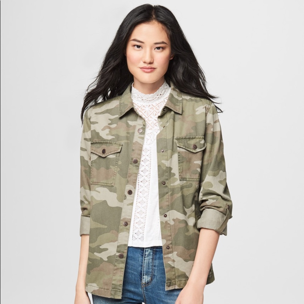 Aeropostale camouflage oversize jacket